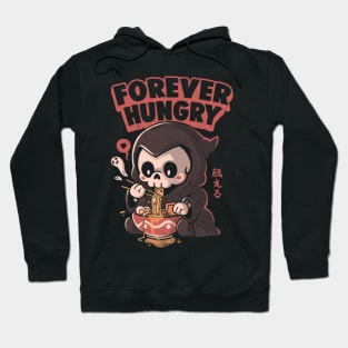 Forever Hungry - Funny Cool Skull Death Lamen Food Gift Hoodie